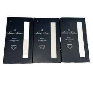 Brooks Brothers Men 3 Pack Stretch Brief size L fits 38-40 NEW